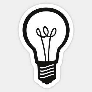 Simple Light Bulb Sticker